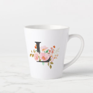 Tasse Latte Lettre L