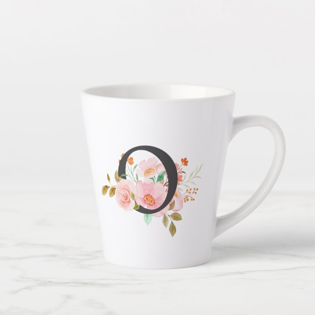 Tasse Latte Lettre O (Droite)