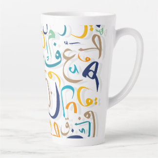 TASSE LATTE LETTRES ARABES CABINE