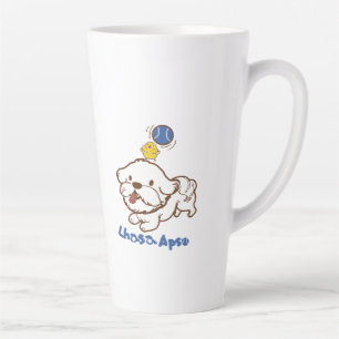 Tasse Latte Lhasa apso bubu et petit poulet guagua