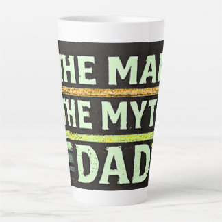 Tasse Latte L'Homme Le Mythe Papa Fête des Pères Vintage