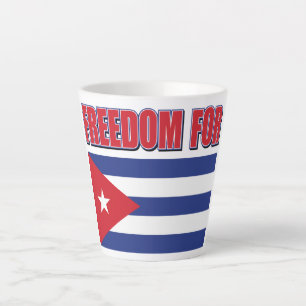Tasse Latte Liberté pour Cuba