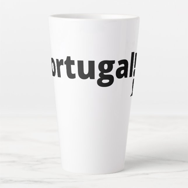Tasse Latte Ligue européenne des champions Portugal (Devant)