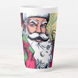 Tasse Latte Livre de bande dessinée Père Noël/Noël
