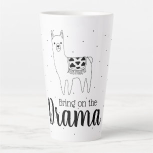 Tasse Latte Llama moderne : le drame