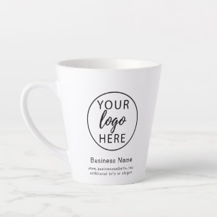 Tasse Latte Logo de l'entreprise commerciale d'entreprise 
