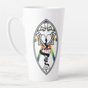 Tasse Latte Logo de l'étoile de Babalon et fierté de Lamen M