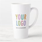 Logo d'entreprise personnalisé en latte promotionn