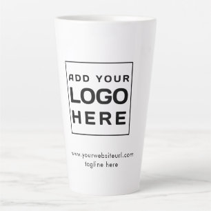Tasse Latte Logo d'entreprise personnalisé Swag