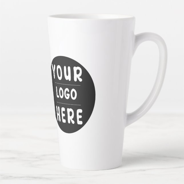 Tasse Latte Logo ou image personnalisé pour entreprise (Droite)