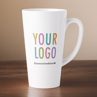 Tasse Latte Logo personnalisé en latte haute taille 17 oz
