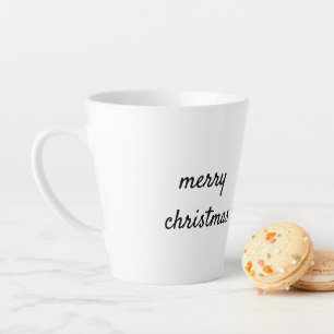 Tasse Latte Logo personnalisé simple et élégant ici société c