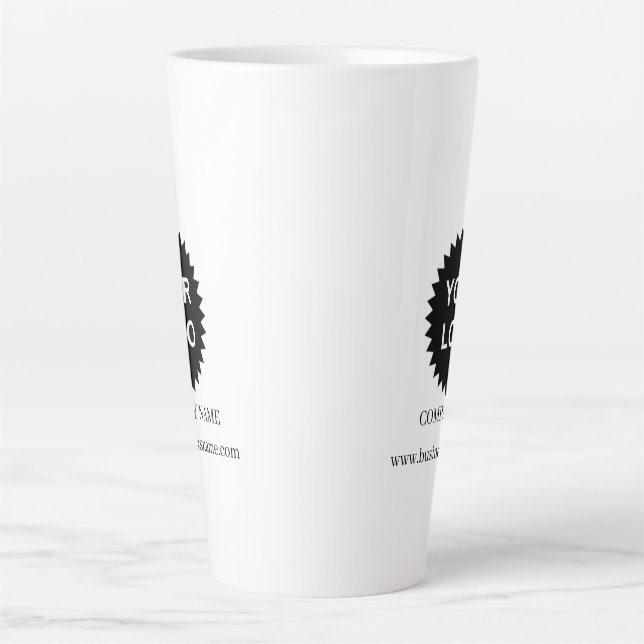 Tasse Latte Logo promotionnel personnalisé (Devant)