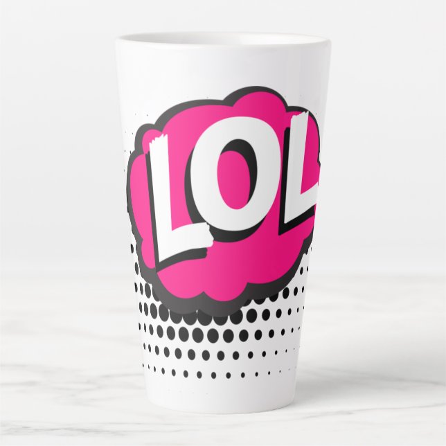 Tasse Latte lol-acronyme-laugh-out-loud-riant (Devant)
