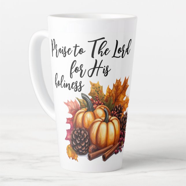 Tasse Latte Louange Le Seigneur (Angle gauche)