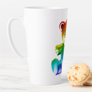 Tasse Latte L'ours en peluche en métal brossé SlipperyJoe's dé