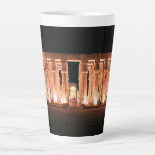 Tasse Latte Louxor, Égypte, monuments de la salle des piliers 