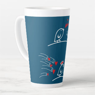 Tasse Latte LOVE ECHO - Comic Birds Tweetlercools 2