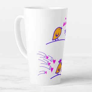 Tasse Latte LOVE ECHO - Comic Birds Tweetlercools 3
