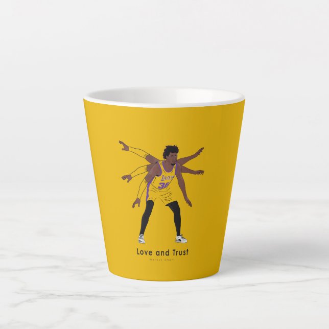 Tasse Latte Love & Trust Marcus Smart (Devant)