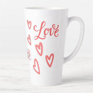 Tasse Latte Love You Heart-Themed Valentine's