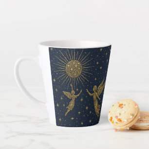 Tasse Latte Lune & Soleil Céleste – Ciel Nocturne 