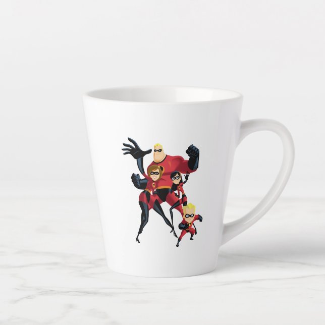 Tasse Latte M. Elastigirl Incroyable Violet Parr Dash Parr (Droite)