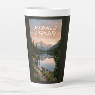 Tasse Latte Ma paix est ma priorité