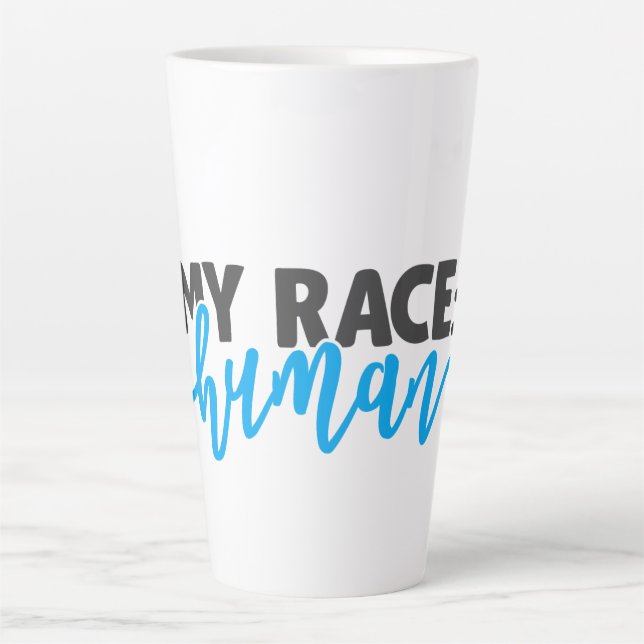Tasse Latte Ma race : humaine (Devant)