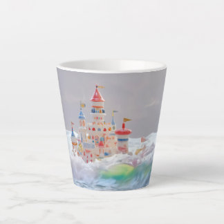 Tasse Latte Magical Castle in the Waves