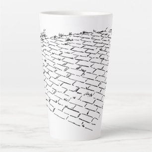 Tasse Latte Magicien d'Oz vintage Route de briques jaunes par 