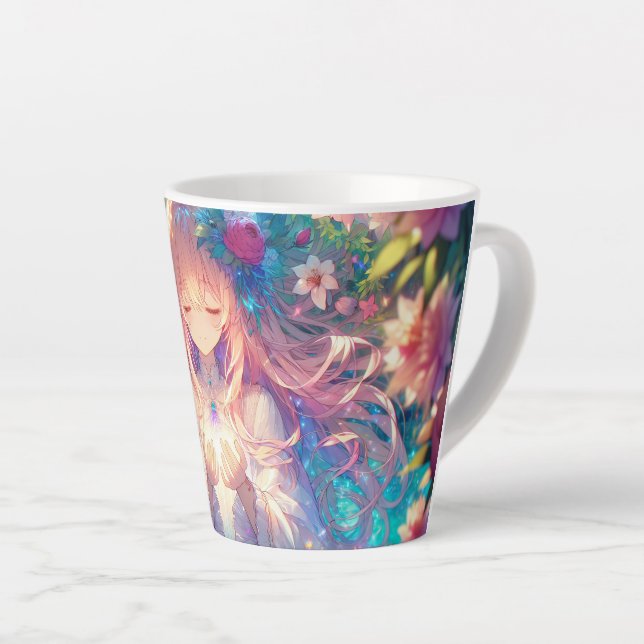Tasse Latte Magique Ethereal Anime Girl (Angle droit)