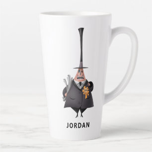 Tasse Latte Maire De La Ville D'Halloween  Visage souriant