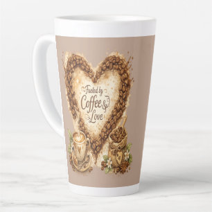 Tasse Latte Mais d'abord, Coffee Cozy Vintage