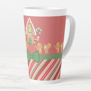 Tasse Latte Maison de pain d'épices de Noël Chocolat chaud