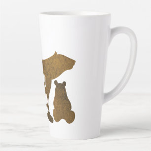 Tasse Latte Mama Bear avec 2 Cubs Maman de deux