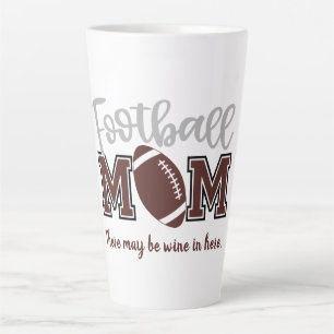 Tasse Latte Maman de football drôle 