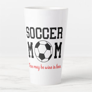 Tasse Latte Maman de football drôle