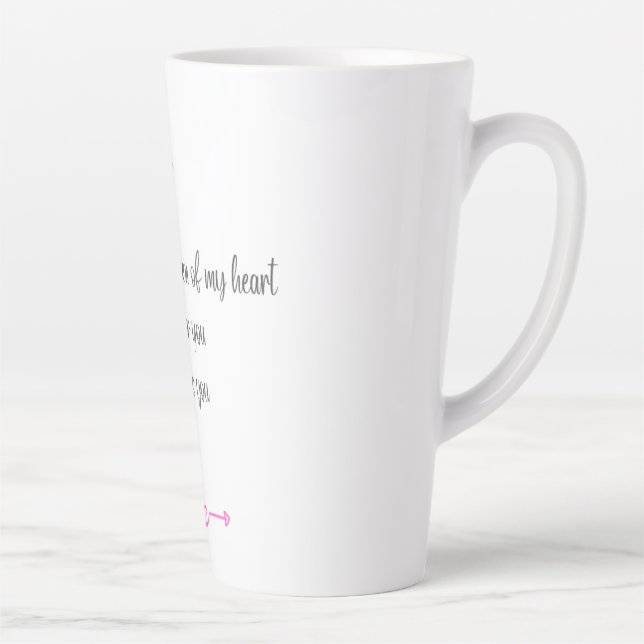 Tasse Latte Maman Tall Coffee Mug, Maman's Mug, Cadeau pour Ma (Droite)
