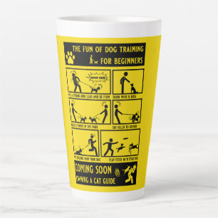 Tasse Latte Manuel d'instruction de chien amusant
