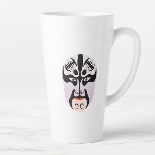 Tasse Latte Maquillage d'opéra de Pékin Zhang Fei (Droite)