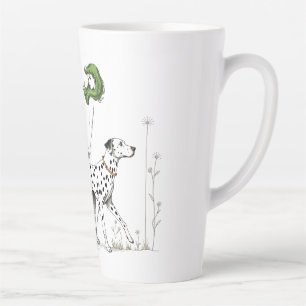 Tasse Latte Marcher le chien