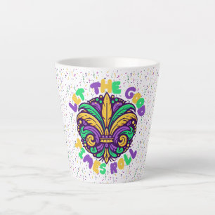 Tasse Latte Mardi Gras Laissez rouler les bons moments