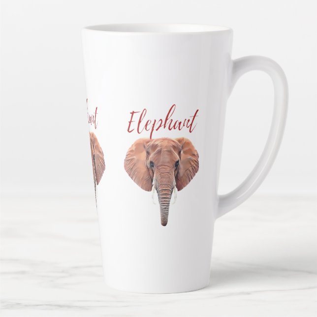 Tasse Latte MEILLEUR Elephant Forêt Africaine JAMAIS T-Shirt T (Droite)