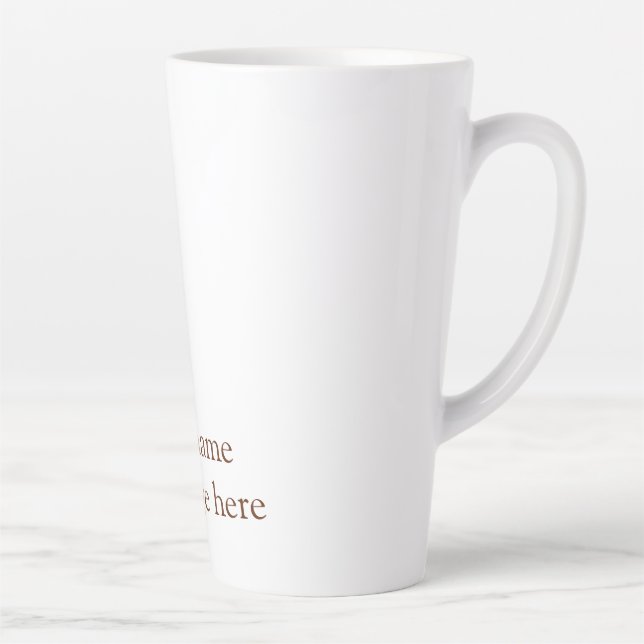 Tasse Latte Meilleur grand-père jamais bandes orange spirale a (Droite)