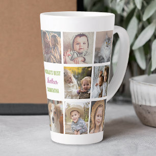 Tasse Latte Meilleur nom de mère au monde sur Instagram Photo