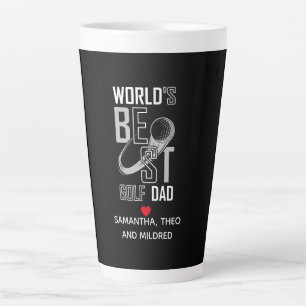 Tasse Latte Meilleur papa de golf au monde - Drôle et pensant 