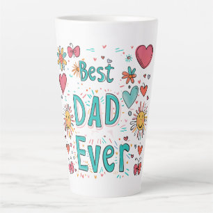 Tasse Latte Meilleur Papa de Tous les Temps Père de l'Année