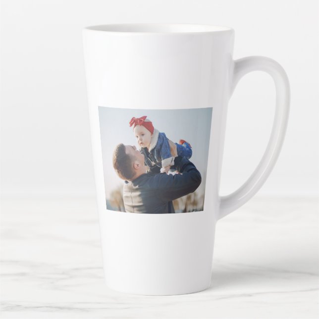 Tasse Latte Meilleure Fête des pères papa toujours cadeau pers (Droite)