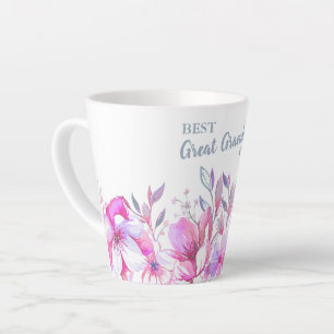 Tasse Latte Meilleure grande grand-mère jamais et frontière de
